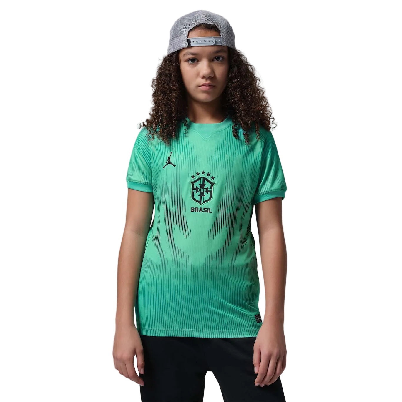 Kids Brazil Jordan 2026/27 Goalkeeper Jersey