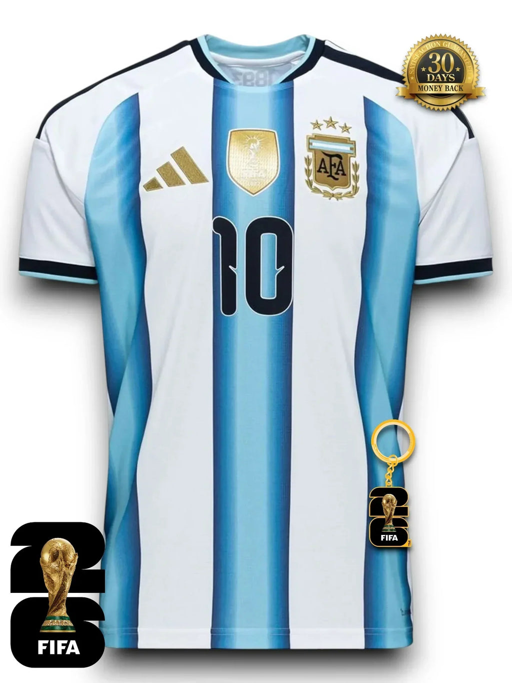 Argentina World Cup 2026 Home Jersey #10 MESSI