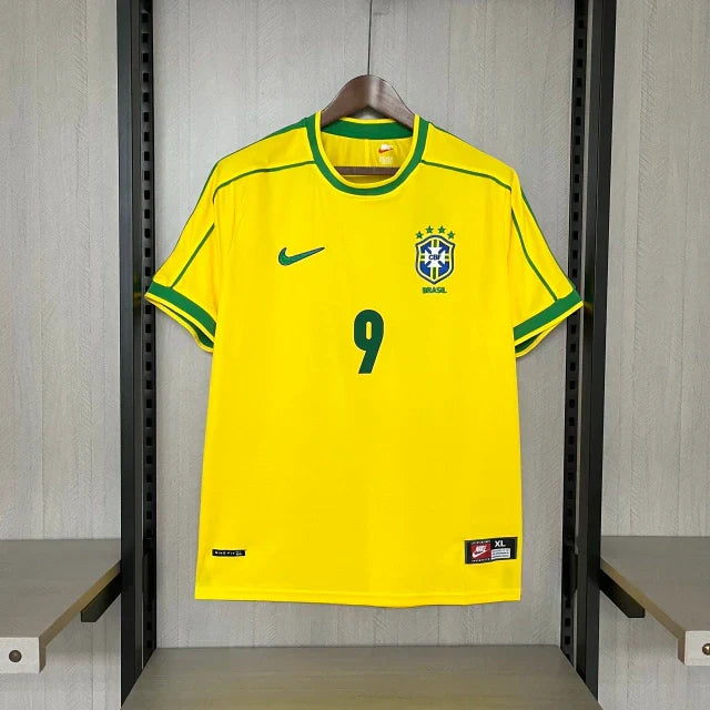 Brazil 1998/99 Retro Jersey - RONALDO #9