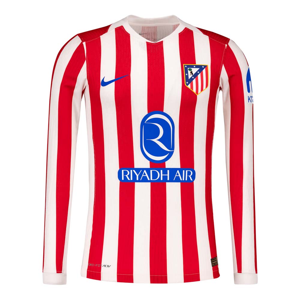 Atletico Madrid 25/26 Home Jersey - Long Sleeve