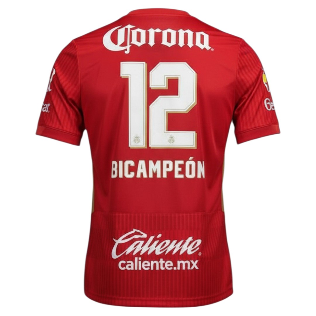 Toluca 25/26 Home Jersey - Bicampeones #12