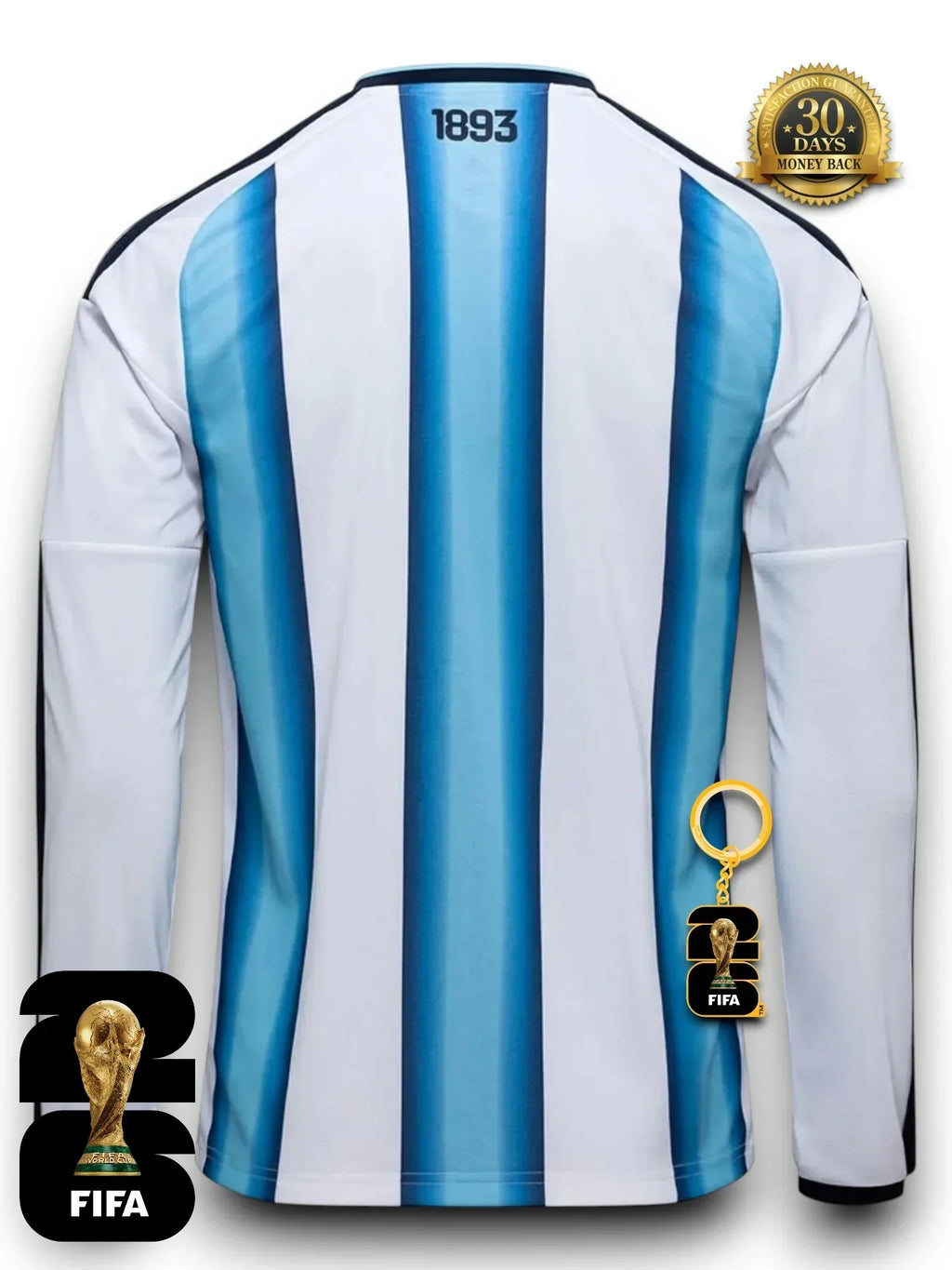 Argentina World Cup 2026 Home Jersey Player Version - Long Sleeve