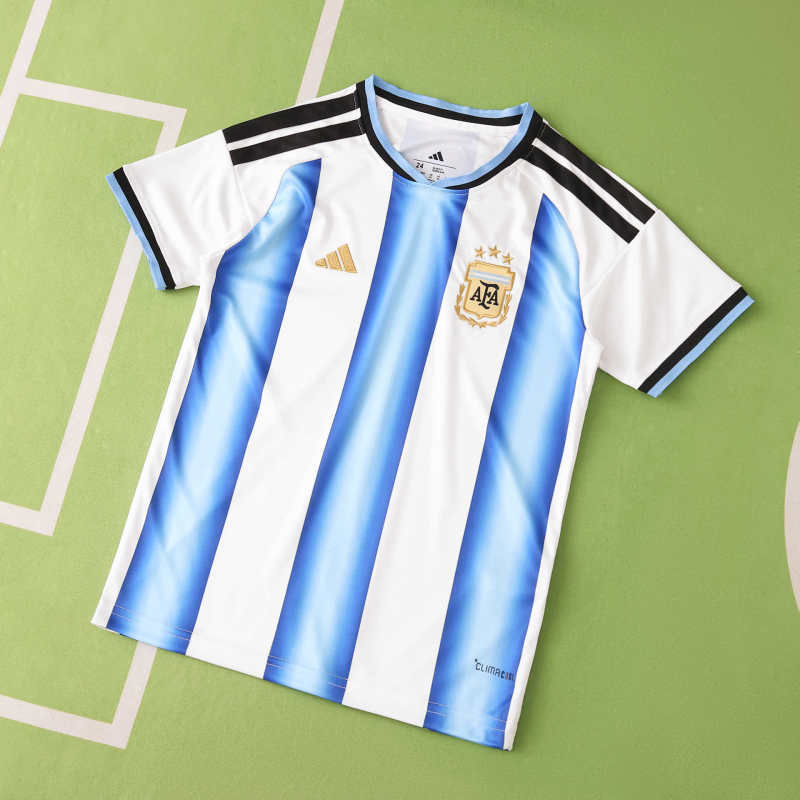 Kit Kids Argentina World Cup 2026 Home Jersey
