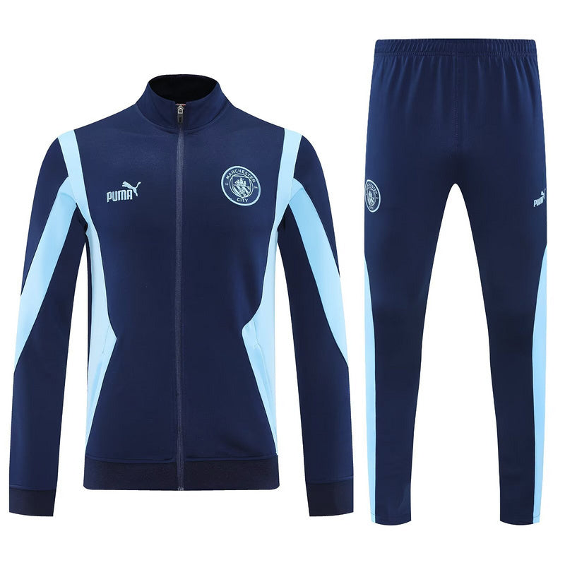 Manchester City 25/26 Winter Full-Zip Tracksuit Navy
