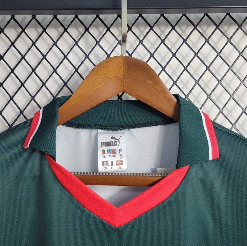 Morocco Retro 1998 Away Green Jersey - Long Sleeve