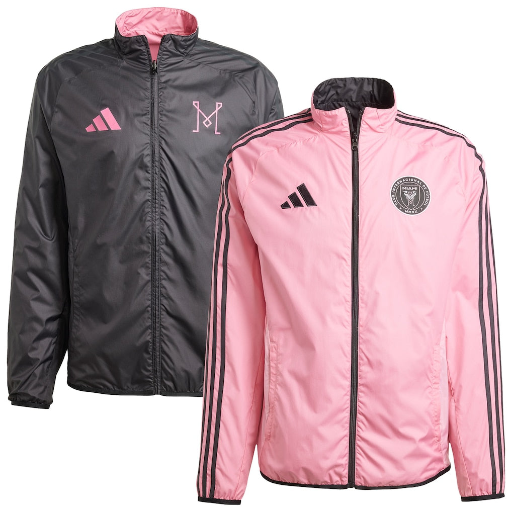 Inter Miami Women's 2025 Warm Winter Reversible Full-Zip Anthem Jacket Pink/Black