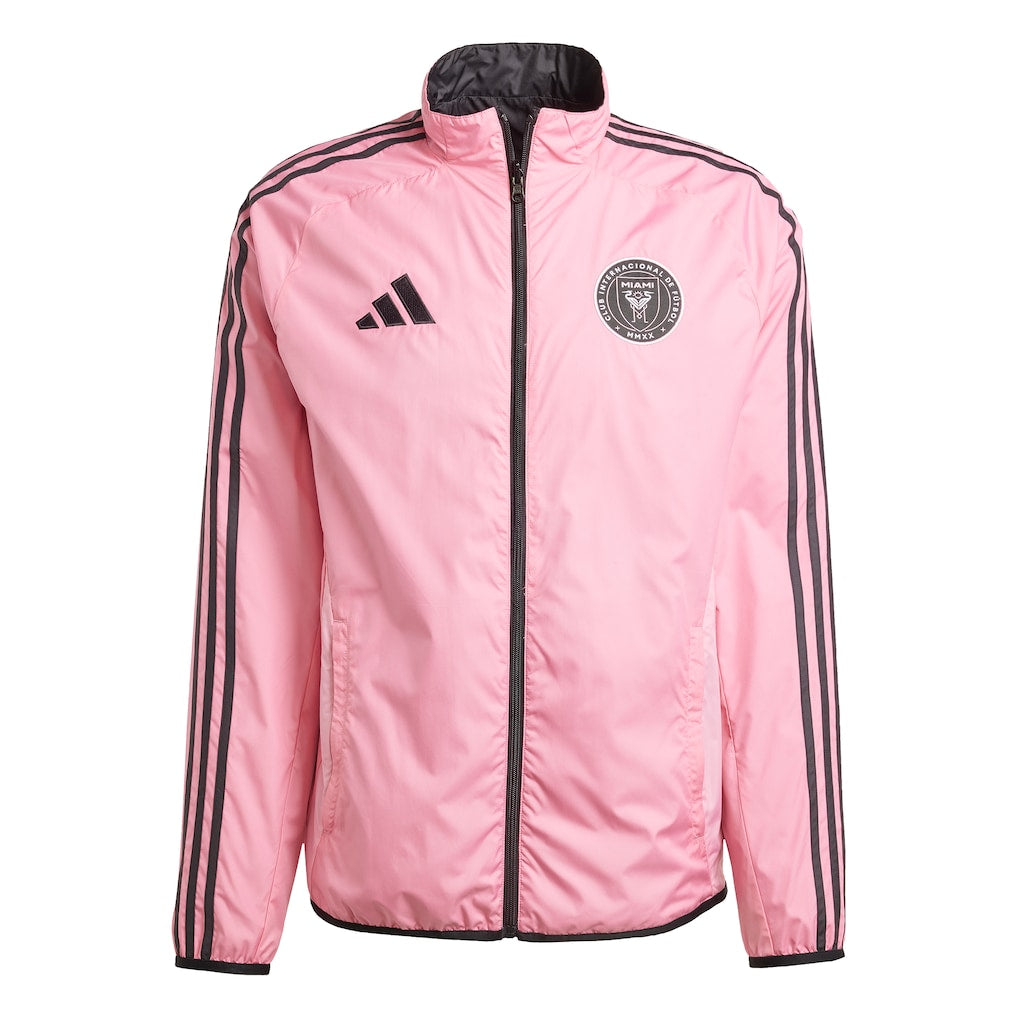 Inter Miami Women's 2025 Warm Winter Reversible Full-Zip Anthem Jacket Pink/Black
