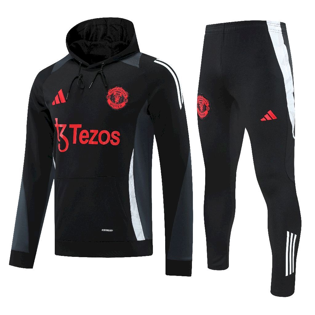Manchester United 24/25 Warm Winter Hoodie Training Sweatshirt Suit