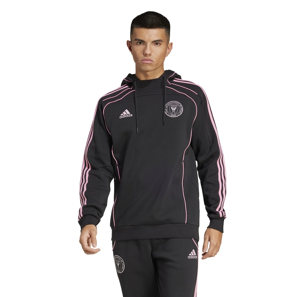 Inter Miami Black 2025 Travel Pullover Hoodie