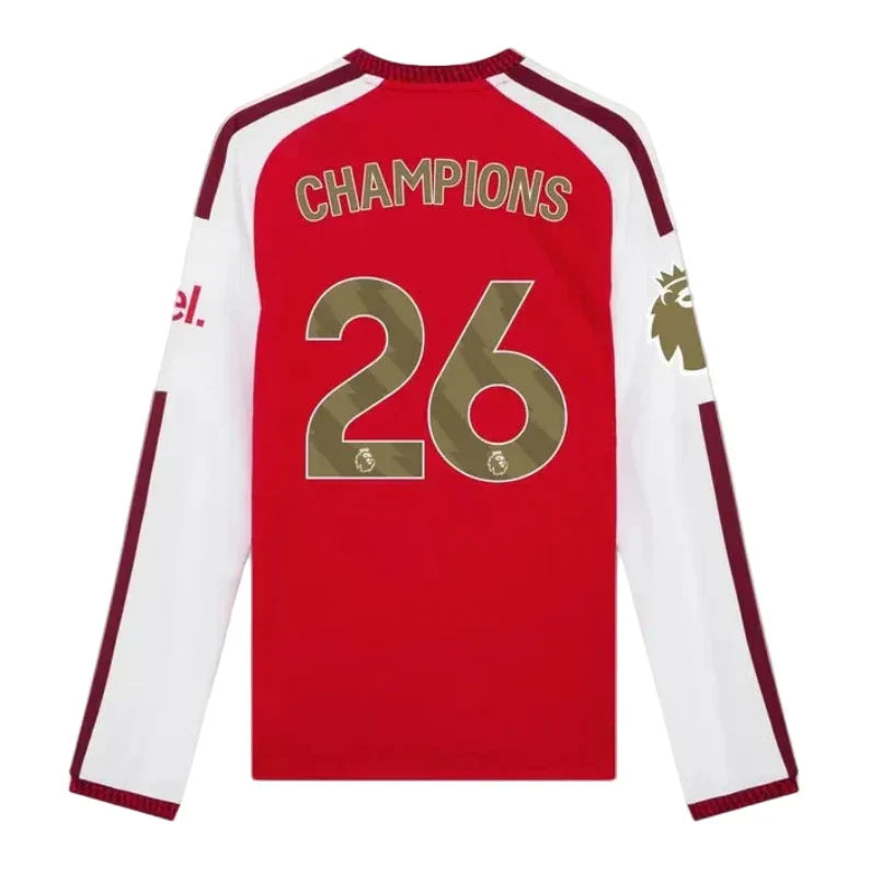 Arsenal Home Jersey 26/27 - Long Sleeve CHAMPIONS #26