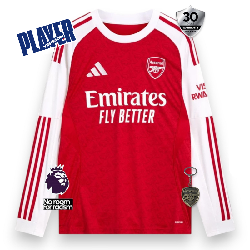 Arsenal Player Home Jersey 2025/26 Long Sleeve