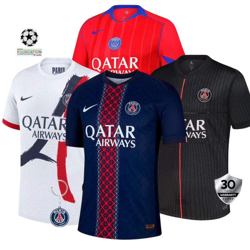 COMBO Paris Saint Germain 2025/26 + Fourth Jersey