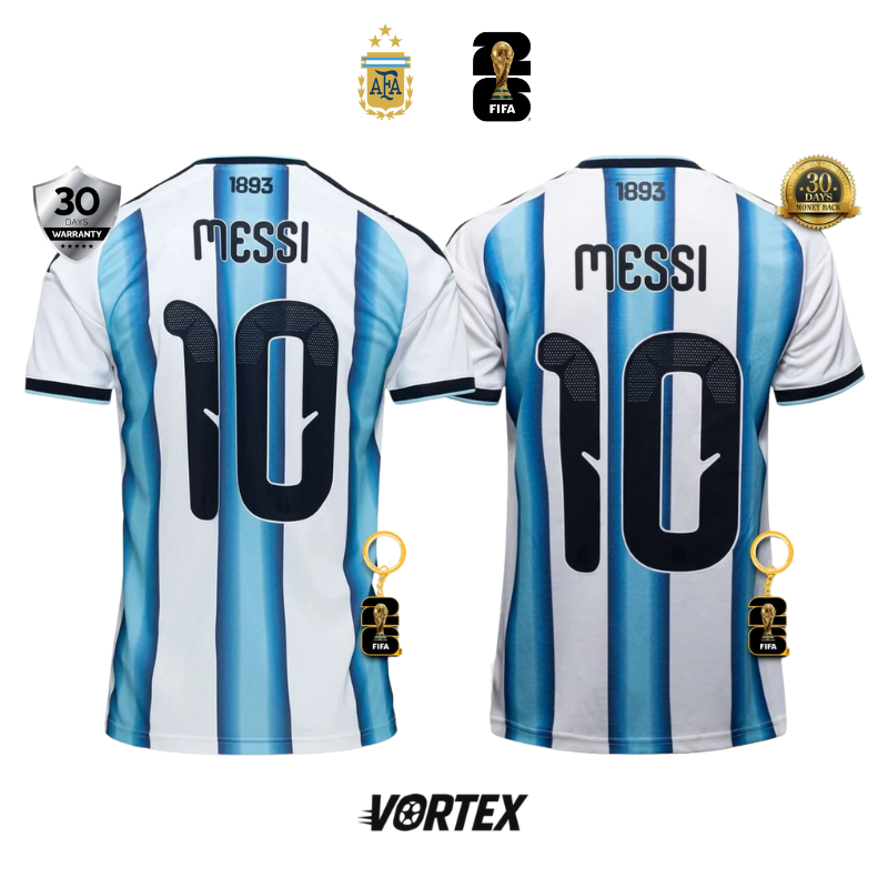 COUPLE COMBO Argentina World Cup 2026 Man + Woman Home Jersey #10 MESSI