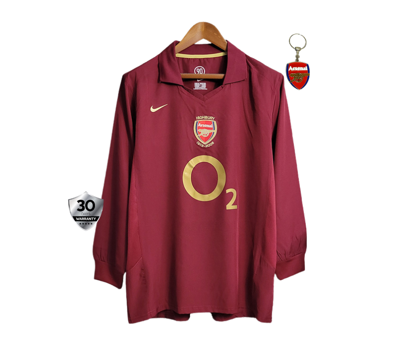 Arsenal Home Jersey 2005/06 Retro Long Sleeve