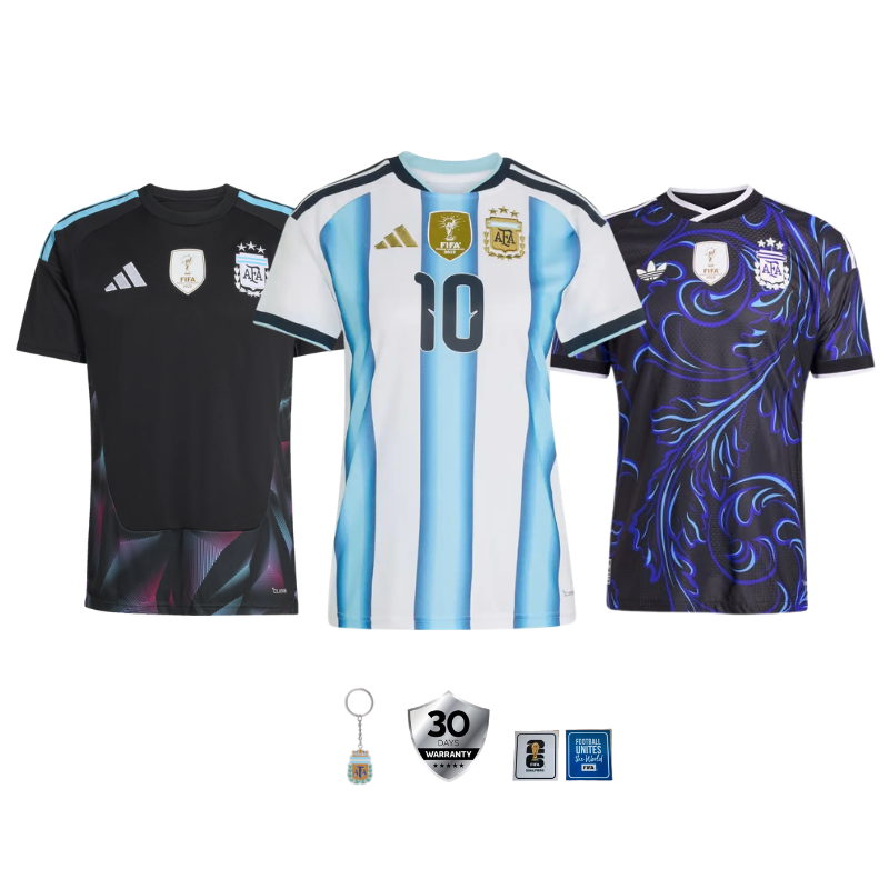 COMBO Argentina Home, Away and Goalkeeper WorldCup 2026